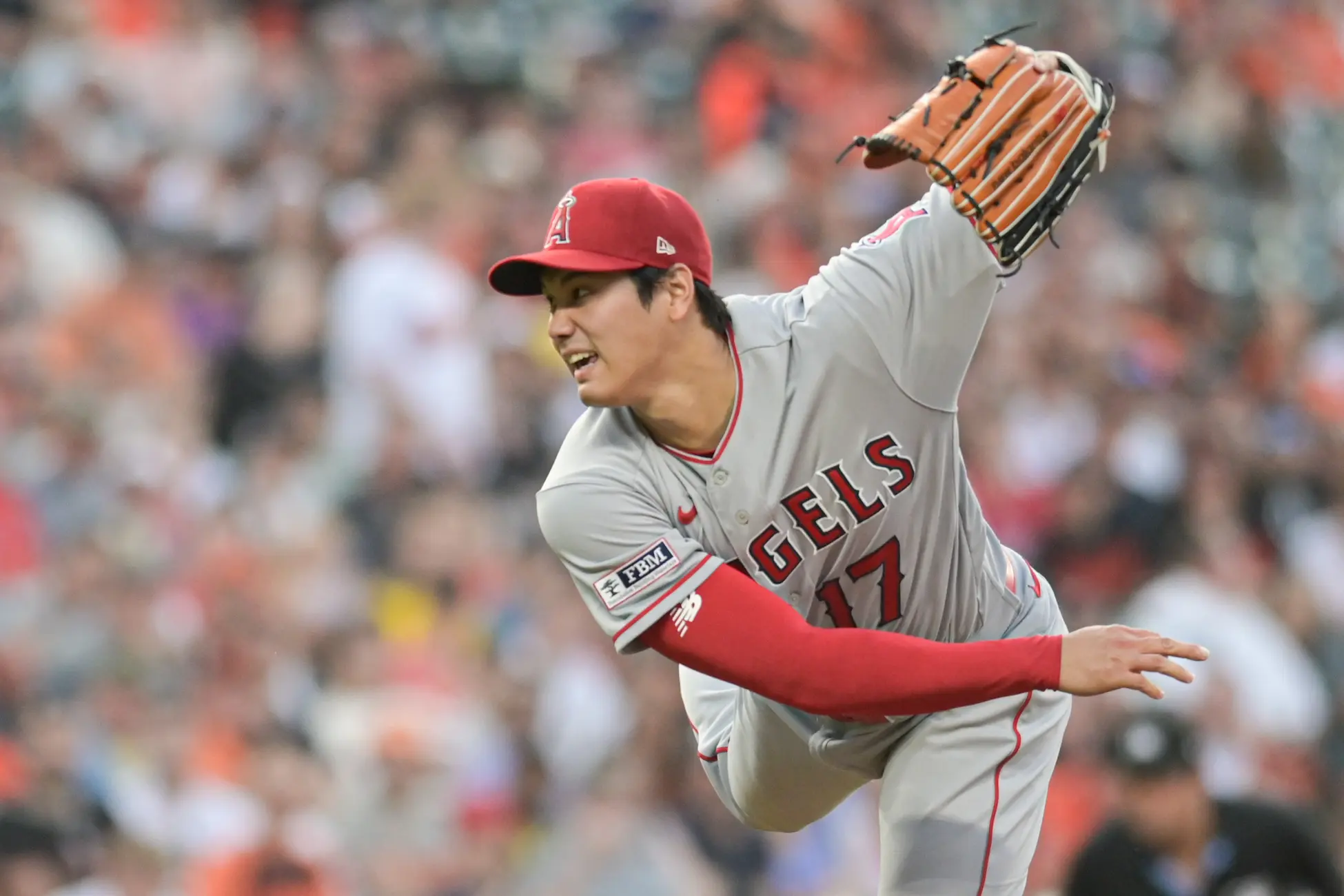 Ohtani pitches 7 innings, reaches base 5 times as Angels beat Orioles 9-5