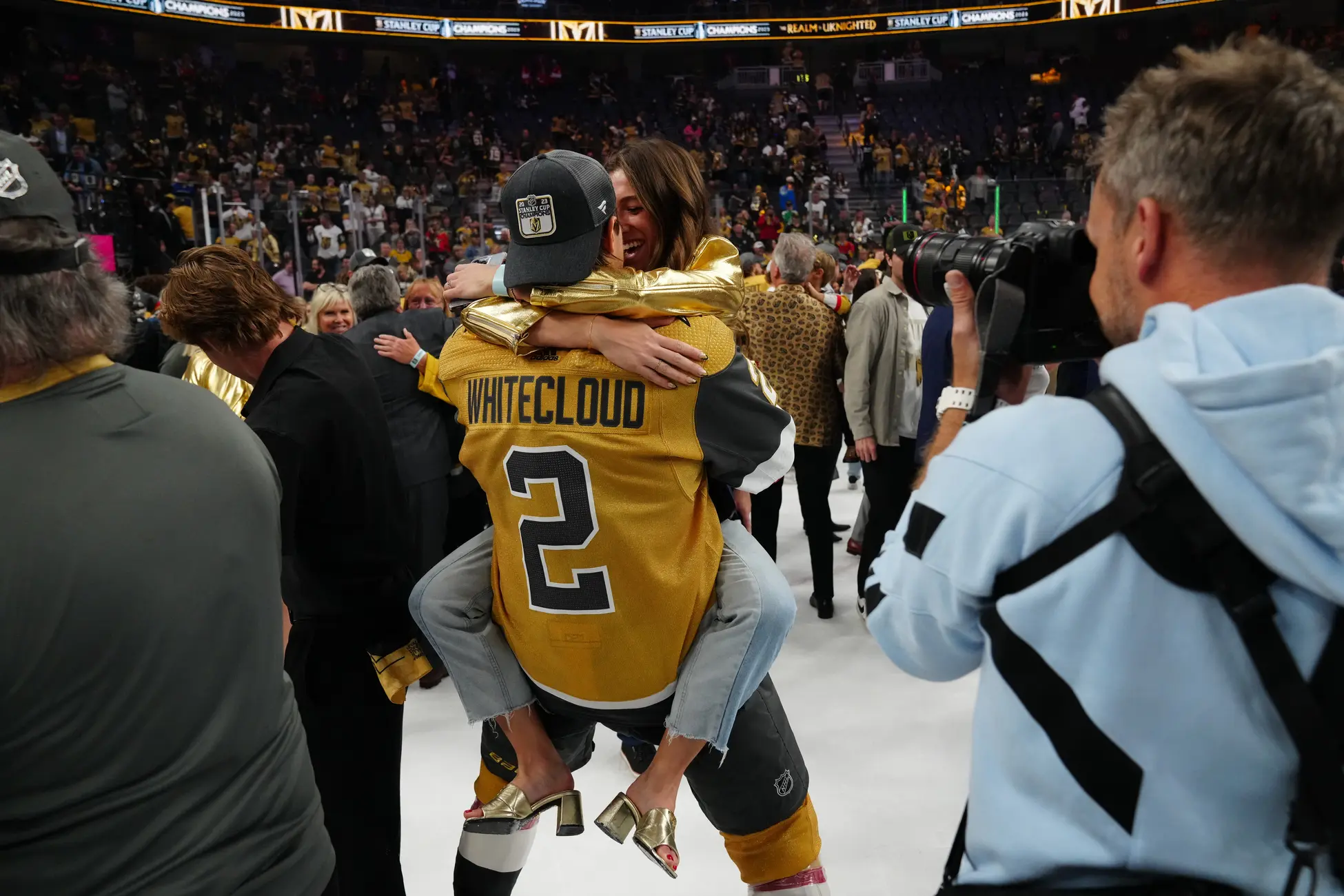 Photo of Golden Knights celebrating Stanley Cup win had fans in awe