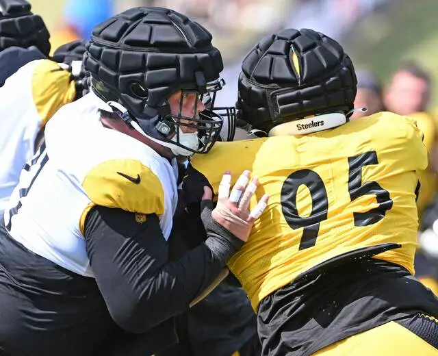 Steelers camp report: DE DeMarvin Leal escapes serious ankle injury in  1-on-1 drill